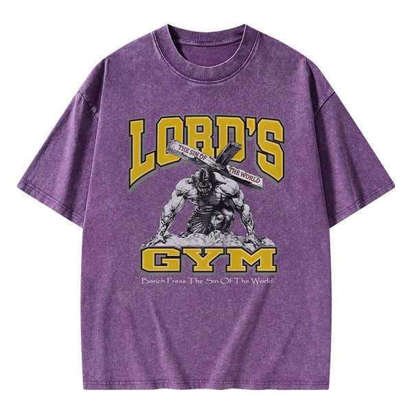 GC-WTSFK0004 Lords Gym Christian Washed T-Shirt