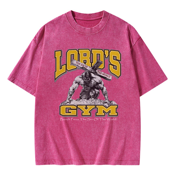GC-WTSFK0004 Lords Gym Christian Washed T-Shirt