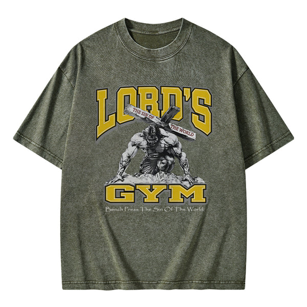 GC-WTSFK0004 Lords Gym Christian Washed T-Shirt