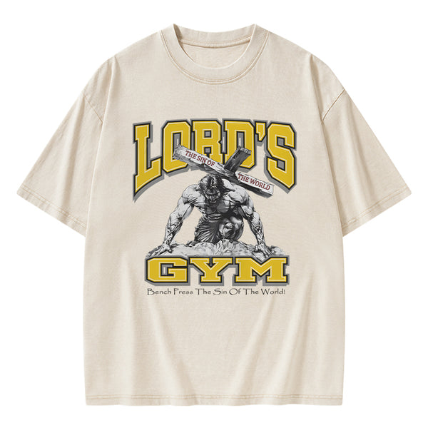 GC-WTSFK0004 Lords Gym Christian Washed T-Shirt
