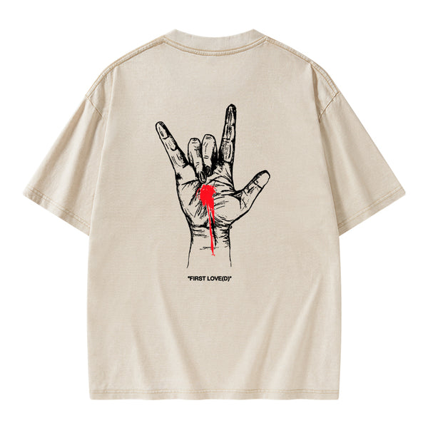 GC-WTSFK0010 First Love Christian Washed T-Shirt()