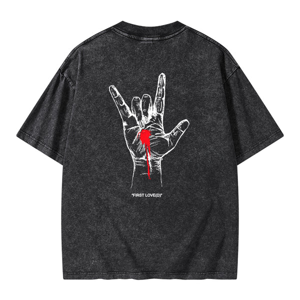 GC-WTSFK0010 First Love Christian Washed T-Shirt()