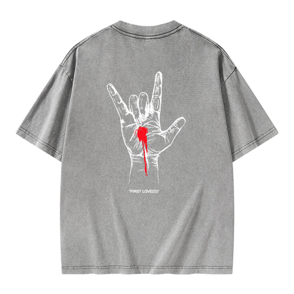 GC-WTSFK0010 First Love Christian Washed T-Shirt()