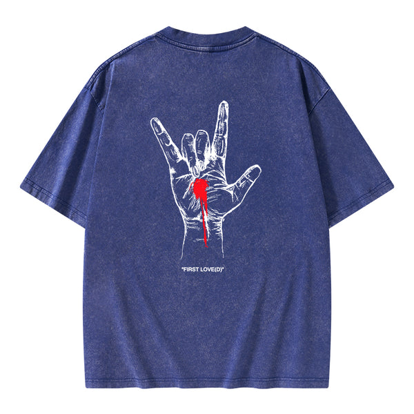 GC-WTSFK0010 First Love Christian Washed T-Shirt()