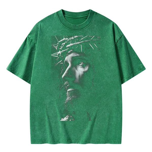 GC-WTSFK24112103 Jesus Christ Christian Washed T-Shirt