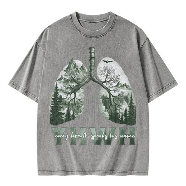 GC-WTSFK25011002 YHWH Nature Outdoors Christian Washed T-Shirt