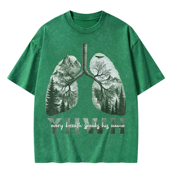 GC-WTSFK25011002 YHWH Nature Outdoors Christian Washed T-Shirt