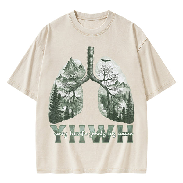 GC-WTSFK25011002 YHWH Nature Outdoors Christian Washed T-Shirt