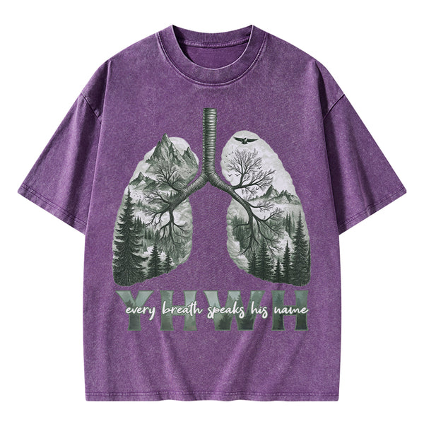 GC-WTSFK25011002 YHWH Nature Outdoors Christian Washed T-Shirt