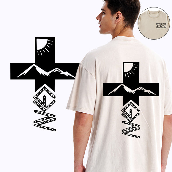 God Is Greater Than The Highs And Lows Christian Washed T-Shirt