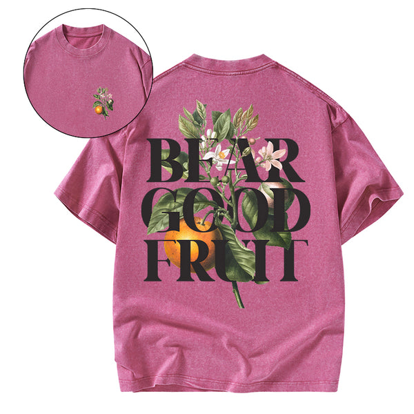 GC-WTSK0021 Bear Good Fruit Washed T-Shirt