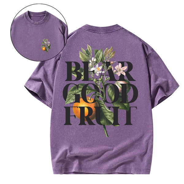 GC-WTSK0021 Bear Good Fruit Washed T-Shirt