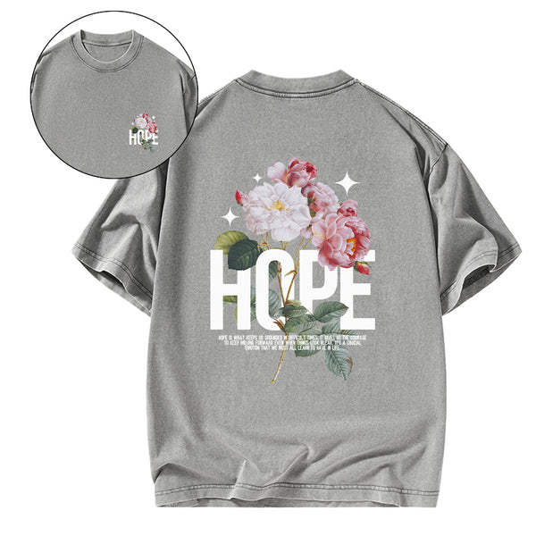 Hope Is Foundational To Faith Christian Washed T-Shirt