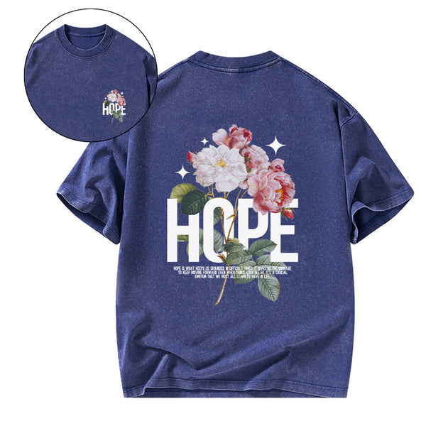 Hope Is Foundational To Faith Christian Washed T-Shirt