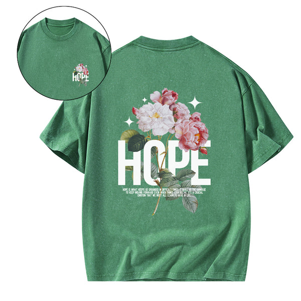 Hope Is Foundational To Faith Christian Washed T-Shirt
