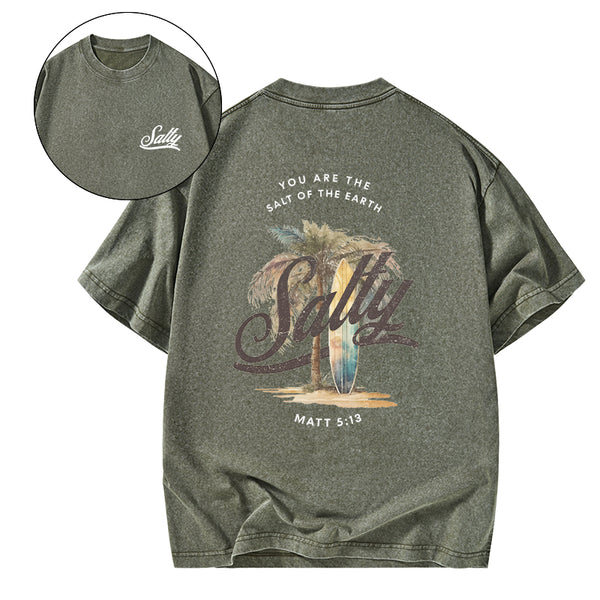 You Are The Salt Of The Earth Christian Washed T-Shirt