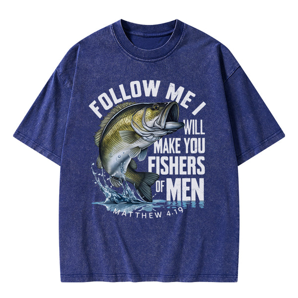 Fishers Of Men Christian Washed T-Shirt