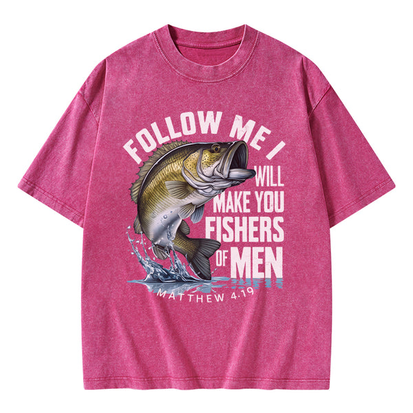 Fishers Of Men Christian Washed T-Shirt