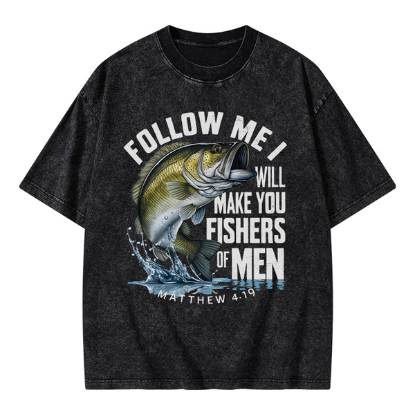 Fishers Of Men Christian Washed T-Shirt