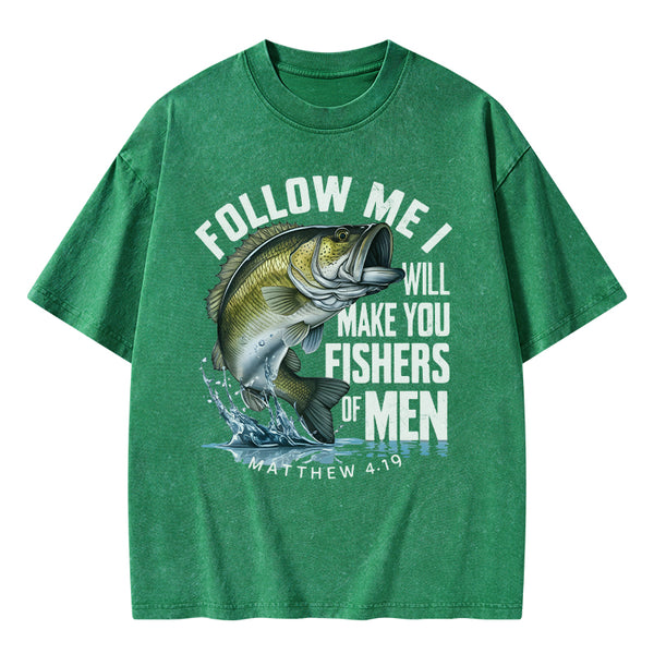 Fishers Of Men Christian Washed T-Shirt