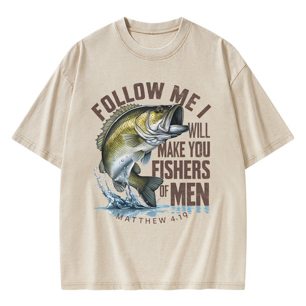Fishers Of Men Christian Washed T-Shirt