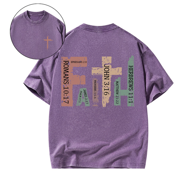 GC-WTSY0014 Faith Christian Washed T-Shirt