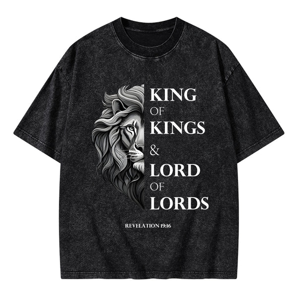 King Of Kings Christian Washed T-Shirt