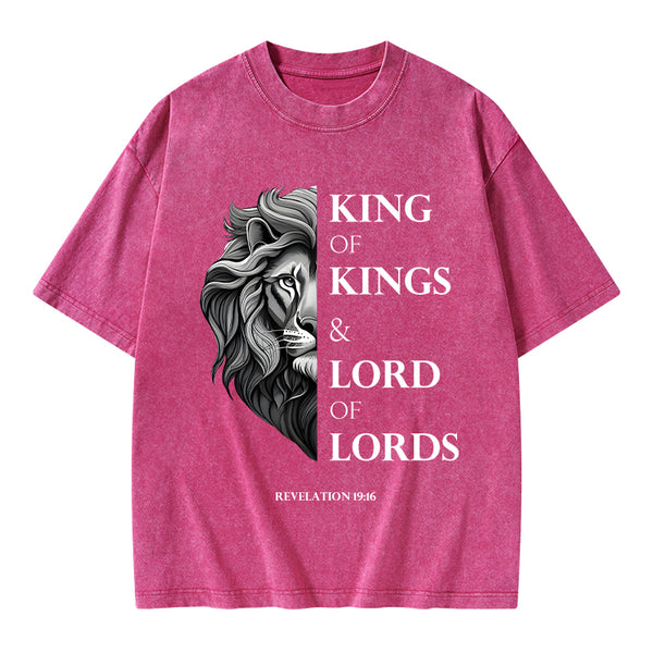 King Of Kings Christian Washed T-Shirt