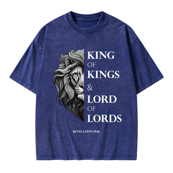 King Of Kings Christian Washed T-Shirt