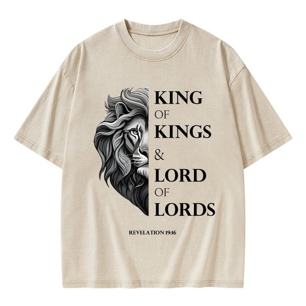 King Of Kings Christian Washed T-Shirt