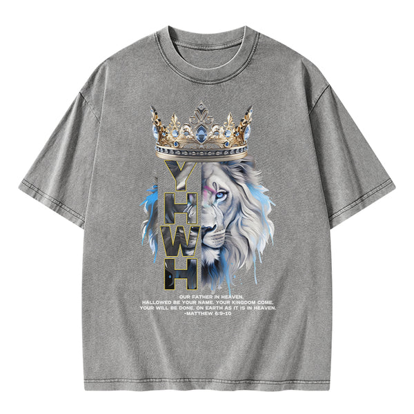 On Earth As It Is In Heaven Christian Washed T-Shirt