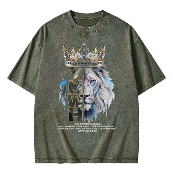 On Earth As It Is In Heaven Christian Washed T-Shirt