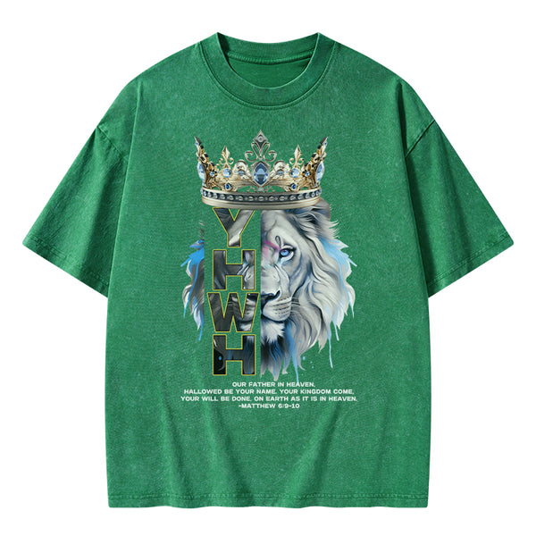 On Earth As It Is In Heaven Christian Washed T-Shirt