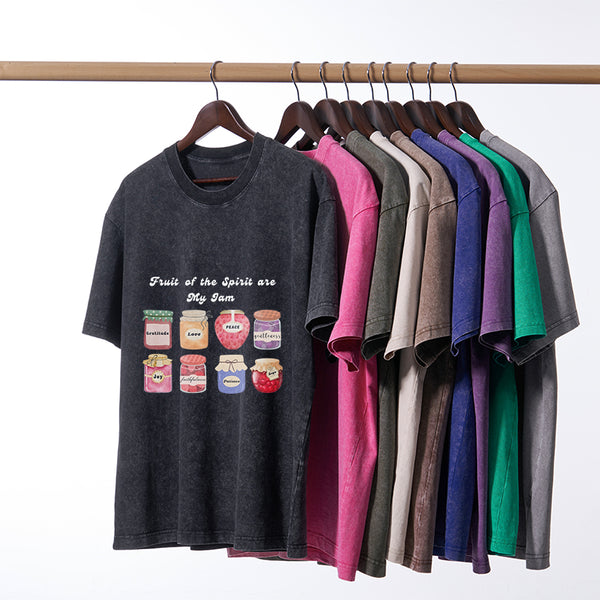 Fruit Of The Spirit Are My Jam Christian Washed T-Shirt