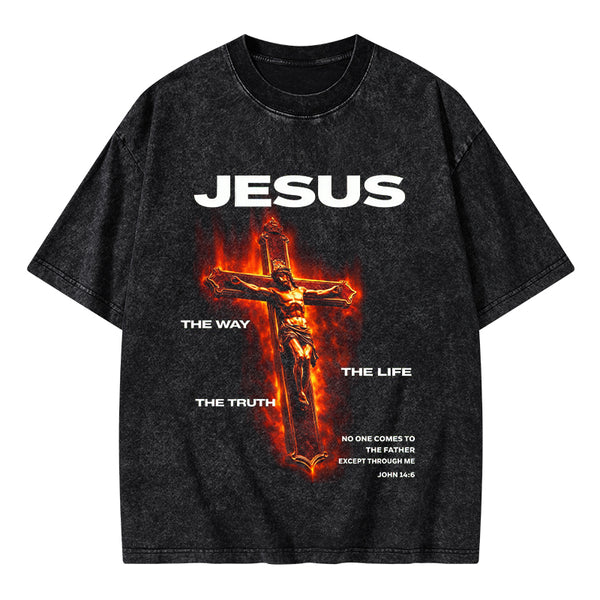 I Am The Way Christian Washed T-Shirt