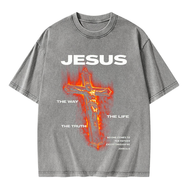 I Am The Way Christian Washed T-Shirt
