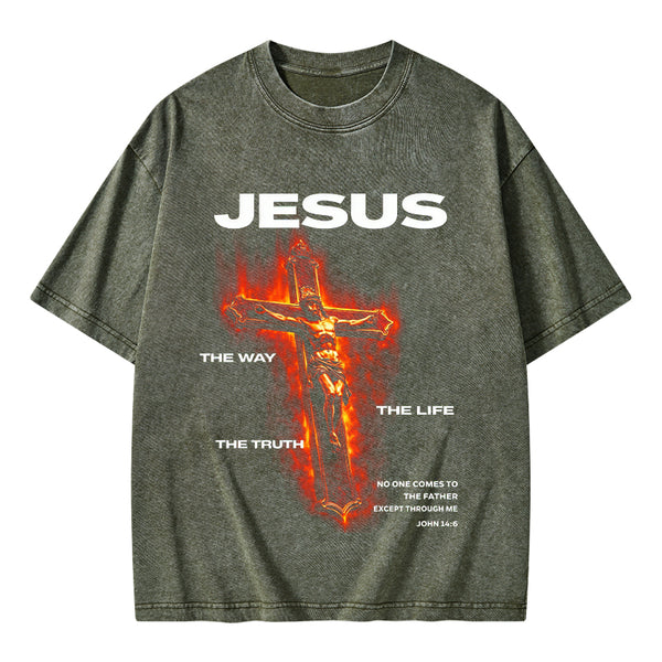 I Am The Way Christian Washed T-Shirt