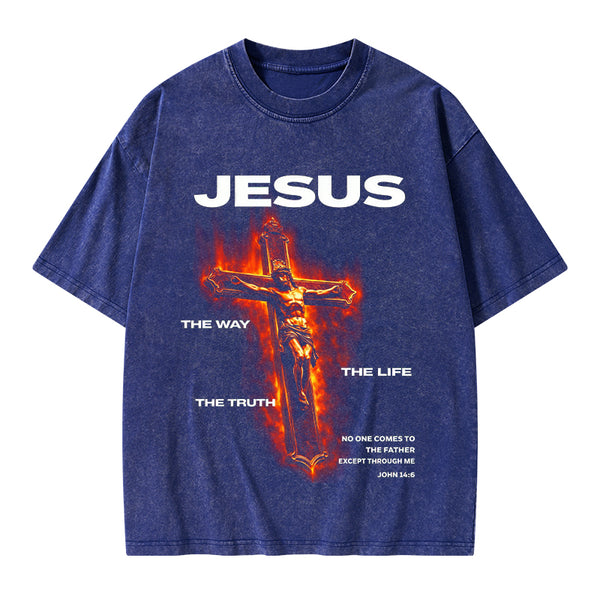 I Am The Way Christian Washed T-Shirt