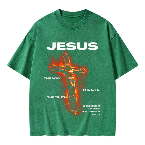 I Am The Way Christian Washed T-Shirt