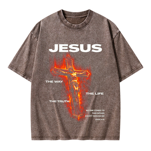 I Am The Way Christian Washed T-Shirt