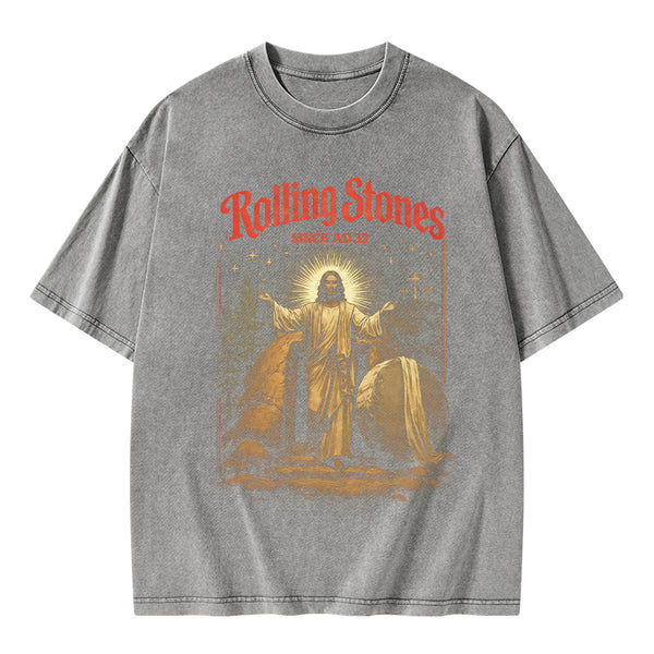 Rolling Stones Christian Washed T-Shirt