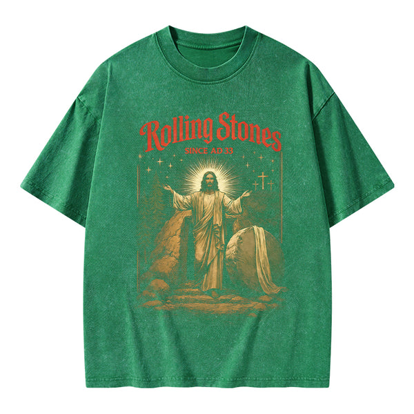 Rolling Stones Christian Washed T-Shirt