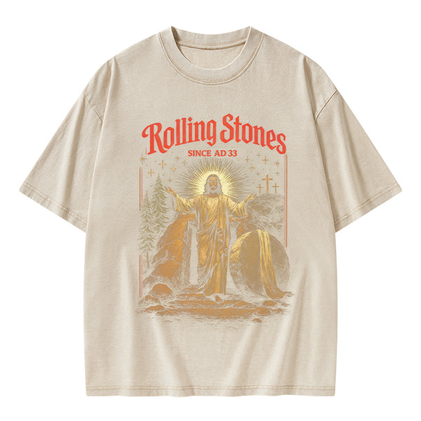 Rolling Stones Christian Washed T-Shirt