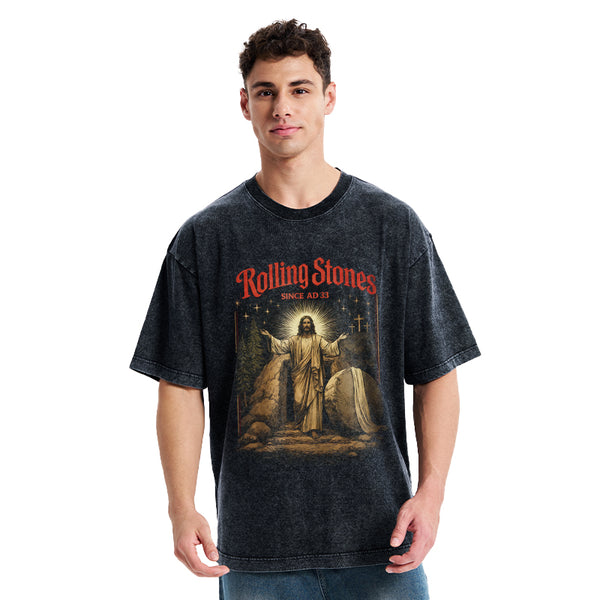 Rolling Stones Christian Washed T-Shirt