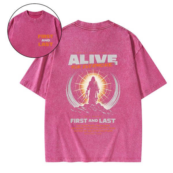 First And Last Christian Washed T-Shirt