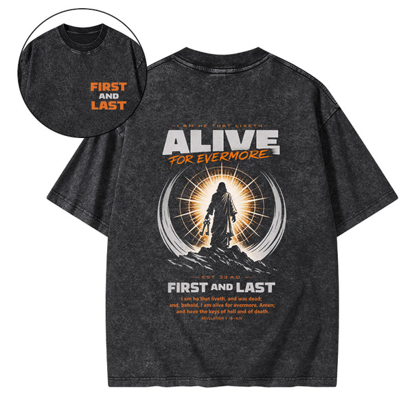 First And Last Christian Washed T-Shirt
