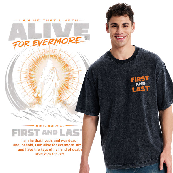 First And Last Christian Washed T-Shirt