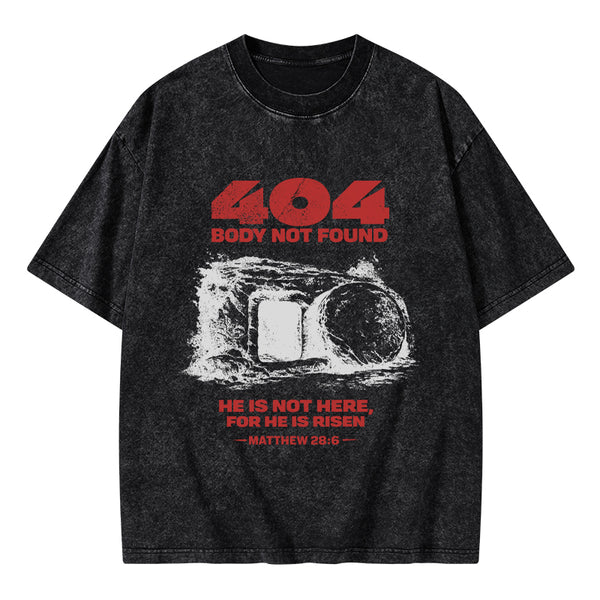 Body Not Found Christian Washed T-Shirt