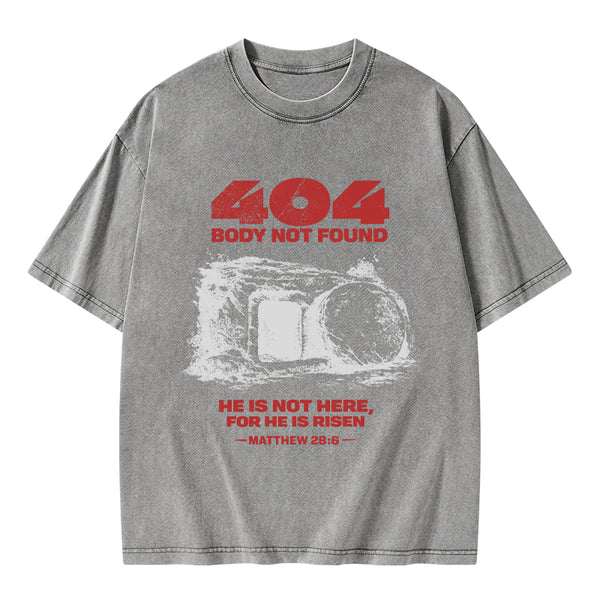 Body Not Found Christian Washed T-Shirt