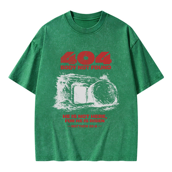 Body Not Found Christian Washed T-Shirt